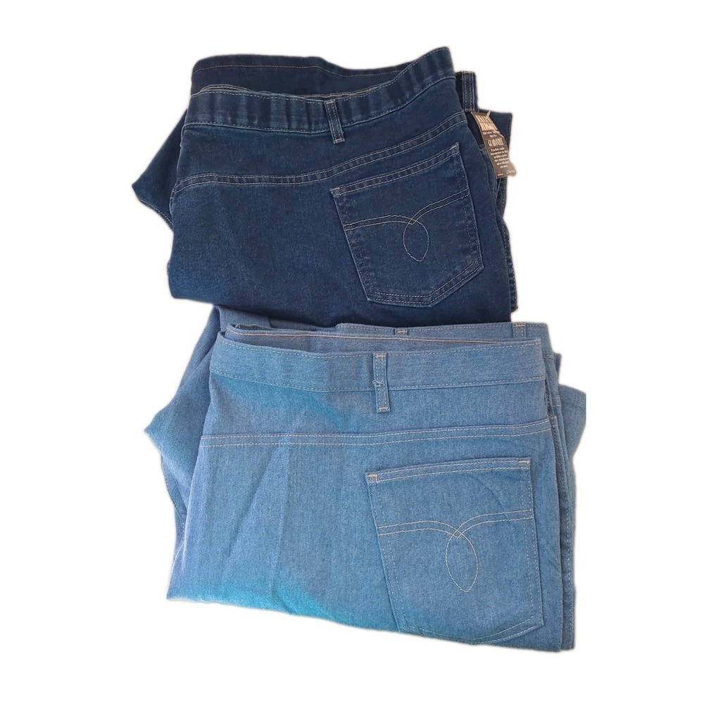 Vintage Towncraft Mens Western Jeans 54x30 New Old Stock Made USA Denim Lot of 2